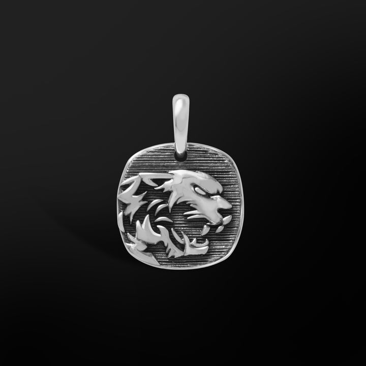 Cheetah pendant for men , mens pendant, sterlingsilver pendants for men