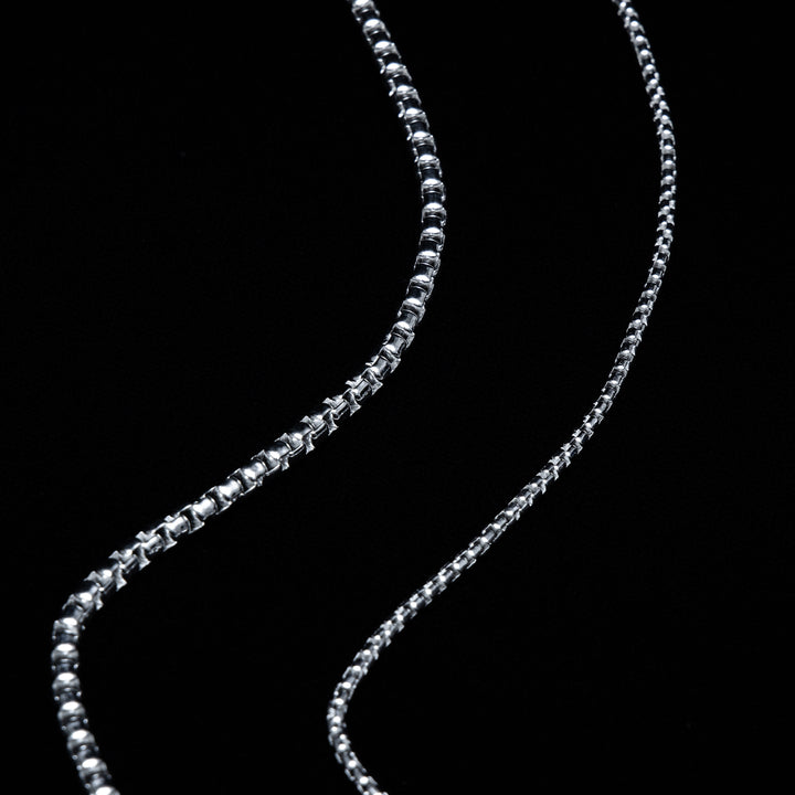 Round box chain bracelet, 1.6mm