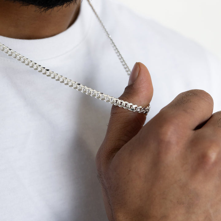 Made from 100% sterling silver with a 925 stamp, sturdy and stylish look for men, best quality silver chain for men