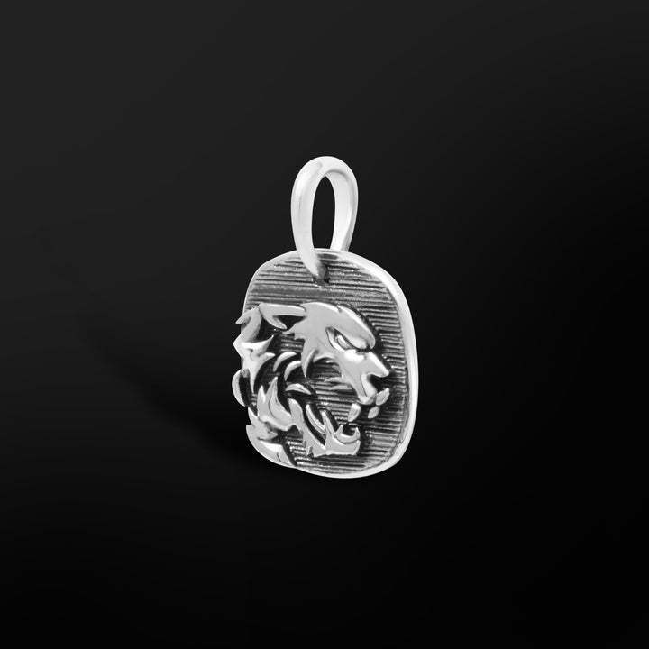 Cheetah pendant for men , mens pendant, sterlingsilver pendants for men