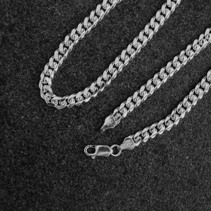 Sterling silver Miami Cuban chain 6mm, best chain for men, shop for cuban chain, mens chain slver