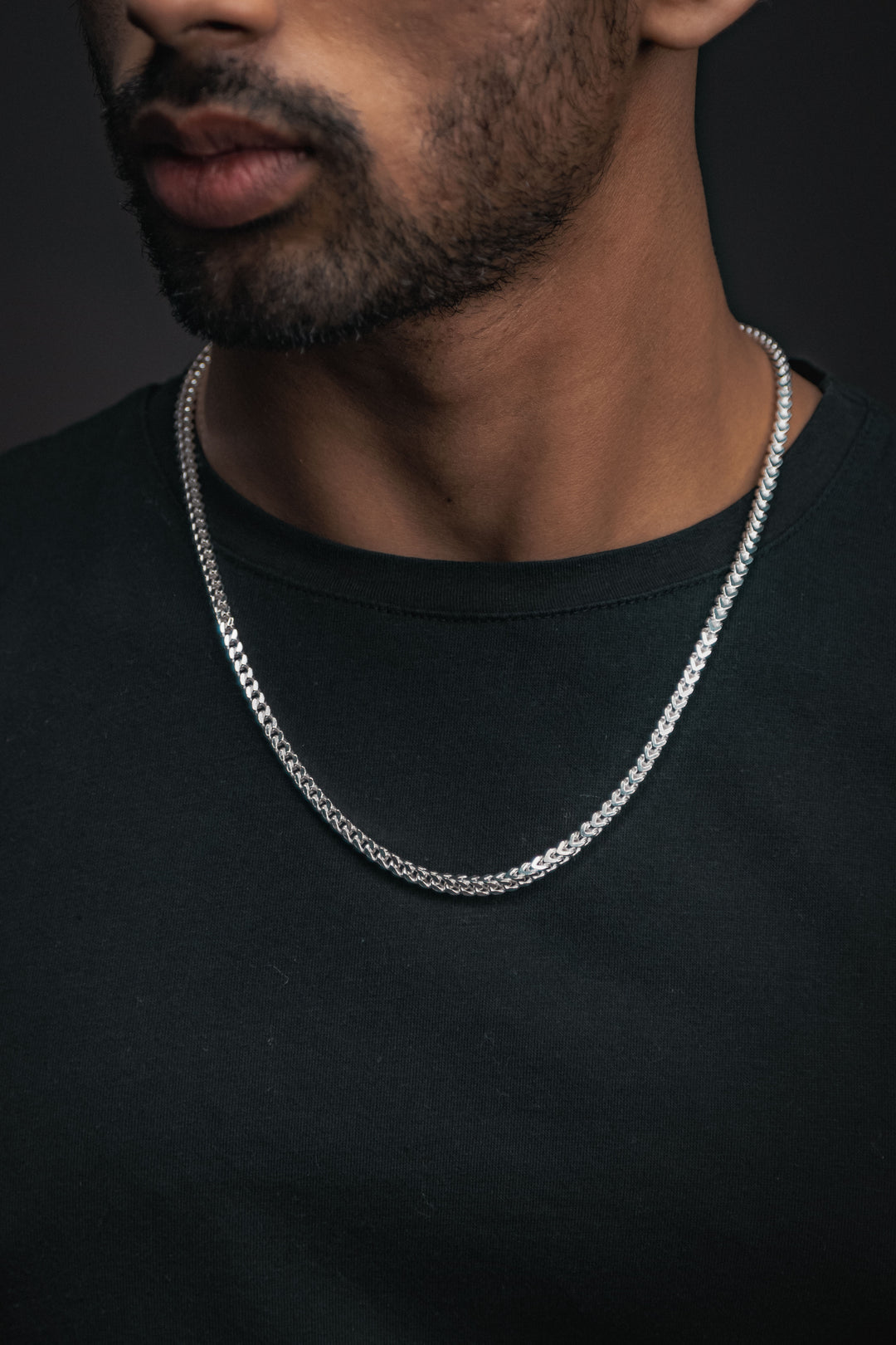 sterling silver franco chain necklace, men's franco chain gift set stainless steel, 3mm mens franco chain, best mens sterling silver chain silver chain, bestvalentinesdaygiftformen